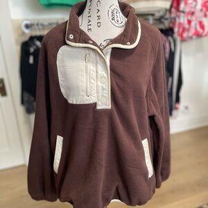 Dokotoo Brown Fleece Top